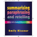 Summarizing, Paraphrasing, and Retelling: Skills for Better Reading, Writing, and Test Taking