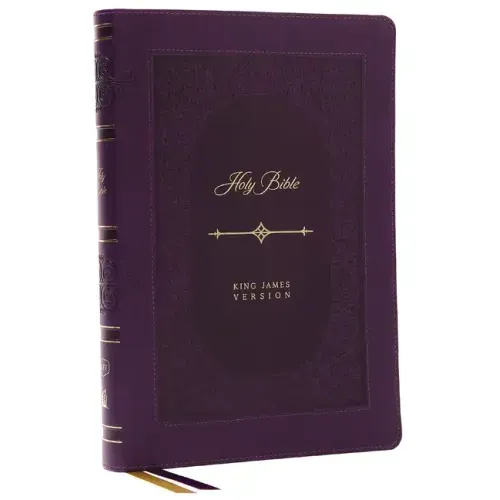 KJV Holy Bible: Giant Print Thinline Bible, Purple Leathersoft, Red Letter, Comfort Print: King James Version (Vintage Series)