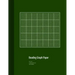 Beading Graph Paper: Peyote Stitch Graph Paper, Seed Beading Grid Paper, Beading on a Loom, 100 Sheets, Green Cover (8.5"x11")