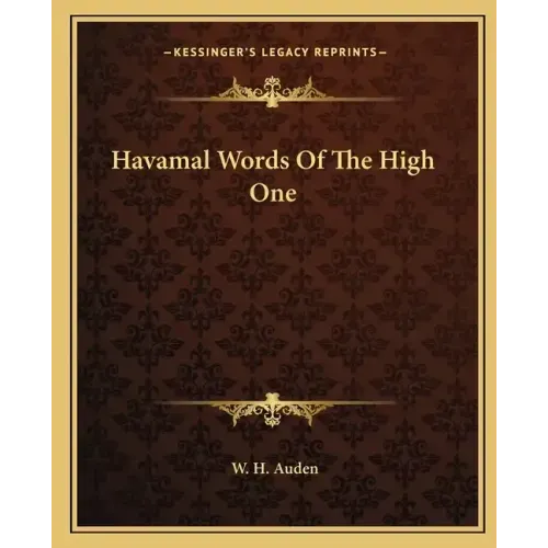 Havamal Words Of The High One
