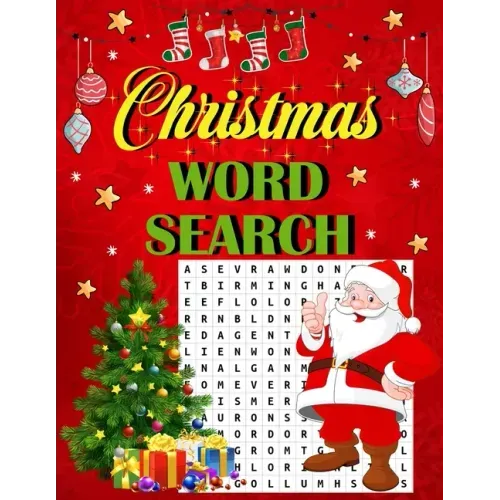 Christmas word search.: Easy Large Print Puzzle Book for Adults, Kids & Everyone for the 25 Days of Christmas.
