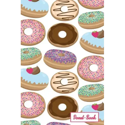 Donut-Book: Multi colored donut print