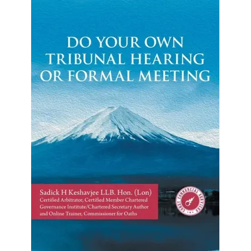 Do Your Own Tribunal Hearing or Formal Meeting