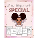 I Am Unique and Special: Positive Affirmations for Brown Girls/Coloring Book African American Children/Self-Esteem and Confidence