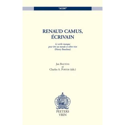 Renaud Camus, Ecrivain