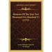 Memoirs Of The Year Two Thousand Five Hundred V1 (1772)