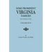 Some Prominent Virginia Families. Four Volumes in Two. Volumes III-IV