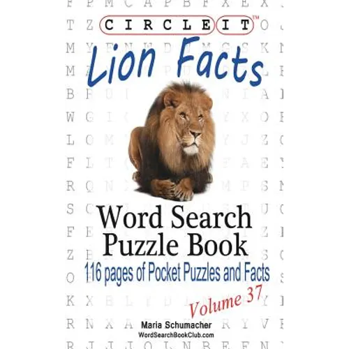 Circle It, Lion Facts, Word Search, Puzzle Book