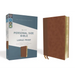 Niv, Personal Size Bible, Large Print, Leathersoft, Brown, Red Letter Edition, Comfort Print