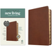 NLT Thinline Center-Column Reference Bible, Filament Enabled (Leatherlike, Rustic Brown, Indexed, Red Letter)