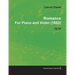Romance by Gabriel Fauré for Piano and Violin (1883) Op.28