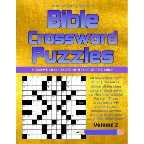Bible Crossword Puzzles Vol.2: 50 Newspaper style Bible Crossword Puzzles