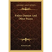 Father Damien and Other Poems