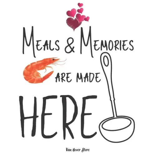 Meals & Memories are made here: personalized recipe box, recipe keeper make your own cookbook, 106-Pages 8.5" x 11" Collect the Recipes You Love in Yo