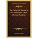 The Order of Nature in the Philosophy of St. Thomas Aquinas