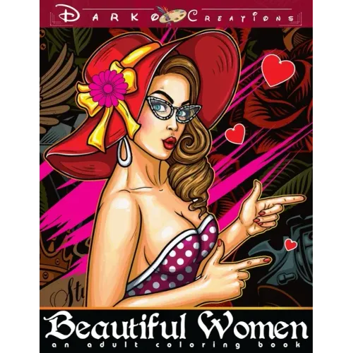 Beautiful Women - An Adult Coloring Book: Color Stunning Faces of Women with Super Anti Stress and Relaxing Designs