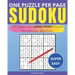 One Puzzle Per Page Sudoku - Super Easy: 101 Super Easy Large Print Puzzles For Absolute Beginners