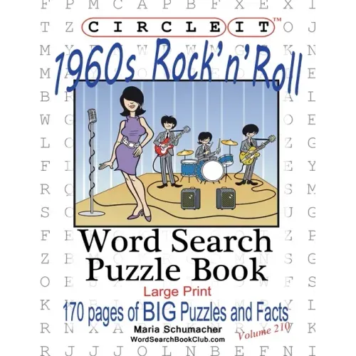 Circle It, 1960's Rock'n'Roll, Word Search, Puzzle Book