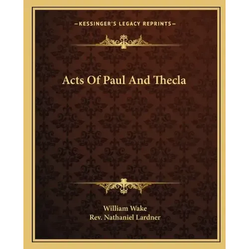 Acts of Paul and Thecla