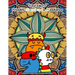 Qastamere Friendly Monsters On Mandalas: Coloring Book for Adults and older Children and teens. Funny designs of adorable monsters placed in front of