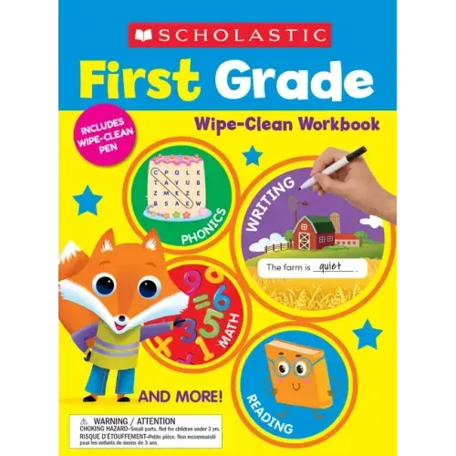 Scholastic First Grade Wipe-Clean Workbook