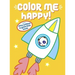 Color Me Happy! (Yellow): With Shiny Outlines to Guide Little Hands