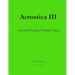 Acrostica III: Acrostic Puzzles Volume Three