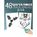 48 Christmas Stencils Templates For Kids: Stencil Book For Kids With 48 Cute Christmas Holiday Clip Arts Templates For Christmas Cutouts Handmade Deco