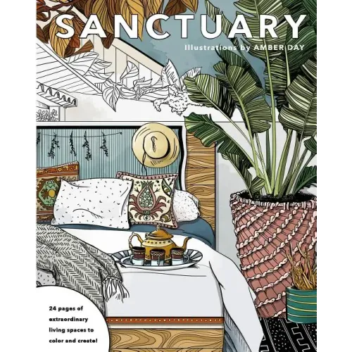 Sanctuary: Living Spaces Coloring Book