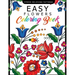 Easy Flowers Coloring Book: Stress Relieving Patterns Coloring Book for Adults, Girls and Children