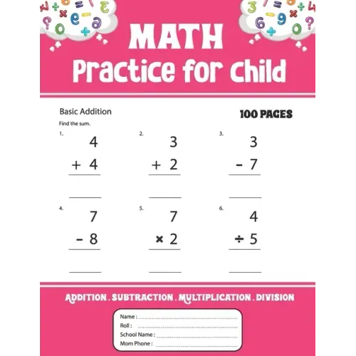 Math Practice for child: Addition Subtraction Multiplication Division math practice