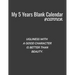My 5 Years Blank Calender Planner / Ugliness with a good character is better than beauty: Planner No Date - Undated Planner and Journal for 60 Months