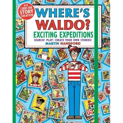 Where's Waldo? Exciting Expeditions: Play! Search! Create Your Own Stories! (a Compact, Travel-Size Hidden Object Activity Book with Puzzles and Promp