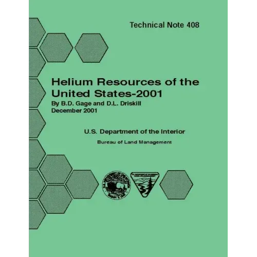 Helium Resources of the United States - 2001 Technical Note 408
