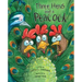 Three Hens and a Peacock