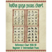 Hatha Yoga Poses Chart: 60 Common Yoga Poses and Their Names - A Reference Guide to Yoga Asanas (Postures) 8.5 x 11" Full-Color 4-Panel Pamphlet