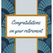 Retirement Guest Book with lined pages (hardback)