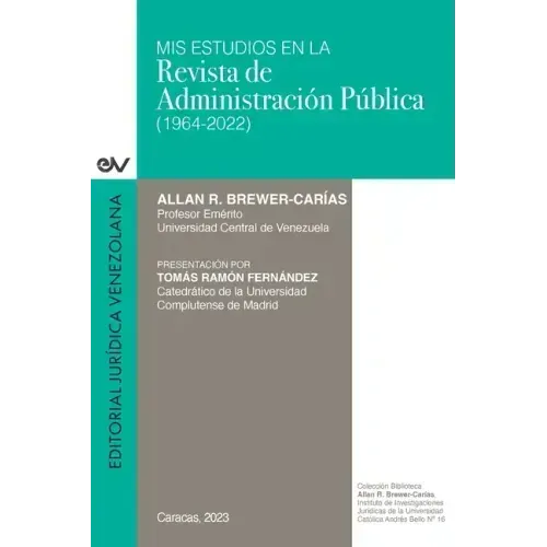 MIS Estudios En La Revista de Administración Pública (1964-2022)