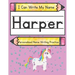 I Can Write My Name: Harper: Personalized Name Writing Practice
