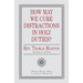 How May We Cure Distractions in Holy Duties?