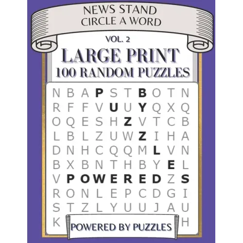 News Stand Circle a Word Vol.2: Large Print 100 Random Puzzles