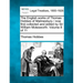 The English works of Thomas Hobbes of Malmesbury / now first collected and edited by Sir William Molesworth. Volume 8 of 11