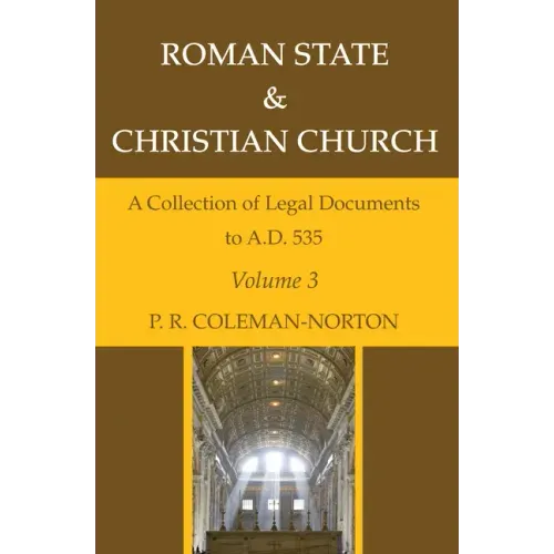 Roman State & Christian Church Volume 3
