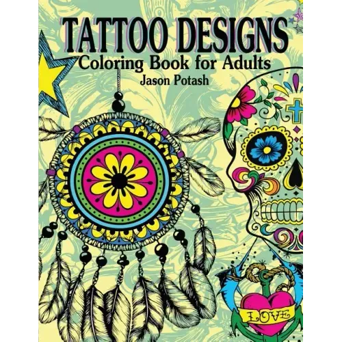 Tattoo Designs Coloring Book For Adults