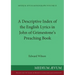 A Descriptive Index of the English Lyrics in John of Grimestone's Preaching Book