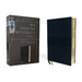 Niv, Thinline Reference Bible (Deep Study at a Portable Size), Leathersoft, Navy, Red Letter, Comfort Print