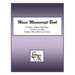 Music Manuscript Book (Purple): 96 pages, 12 staves: Includes Music Reference Charts