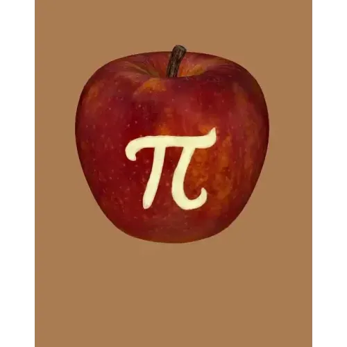 Apple Pi: Graph Paper for Math Students Teachers Professors - 4 Square to 1 Inch Grey Graph Paper - 150 pages 8x10