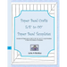 Paper Bead Crafts 5/8" to 00" Paper Bead Templates: Includes 25 Pages each of 5/8" to 00", 81/2" and 11" Long Templates