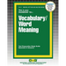Vocabulary/Word Meaning